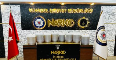 Istanbul Police Department displays drugs seized during the operations in Silivri and Başakşehir, Istanbul, Türkiye, June 12, 2023. (IHA Photo)