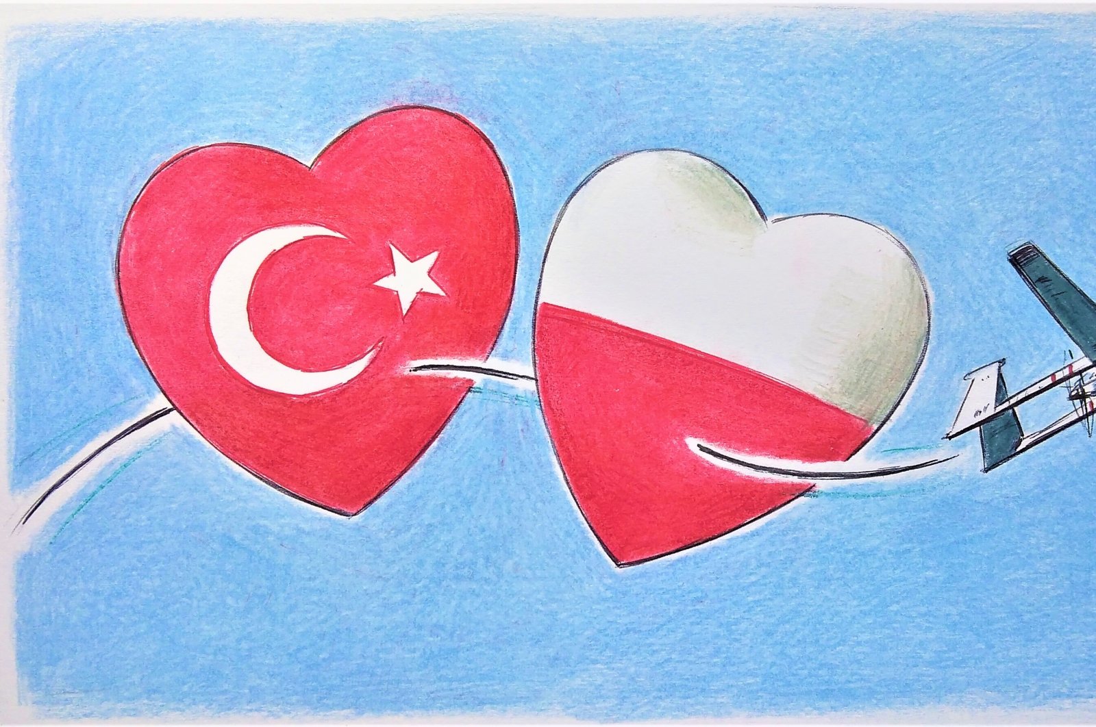 With Türkiye&#039;s dynamic economy and Poland&#039;s strong manufacturing base, both countries can benefit from increased trade and investment cooperation. (Illustration by Erhan Yalvaç)