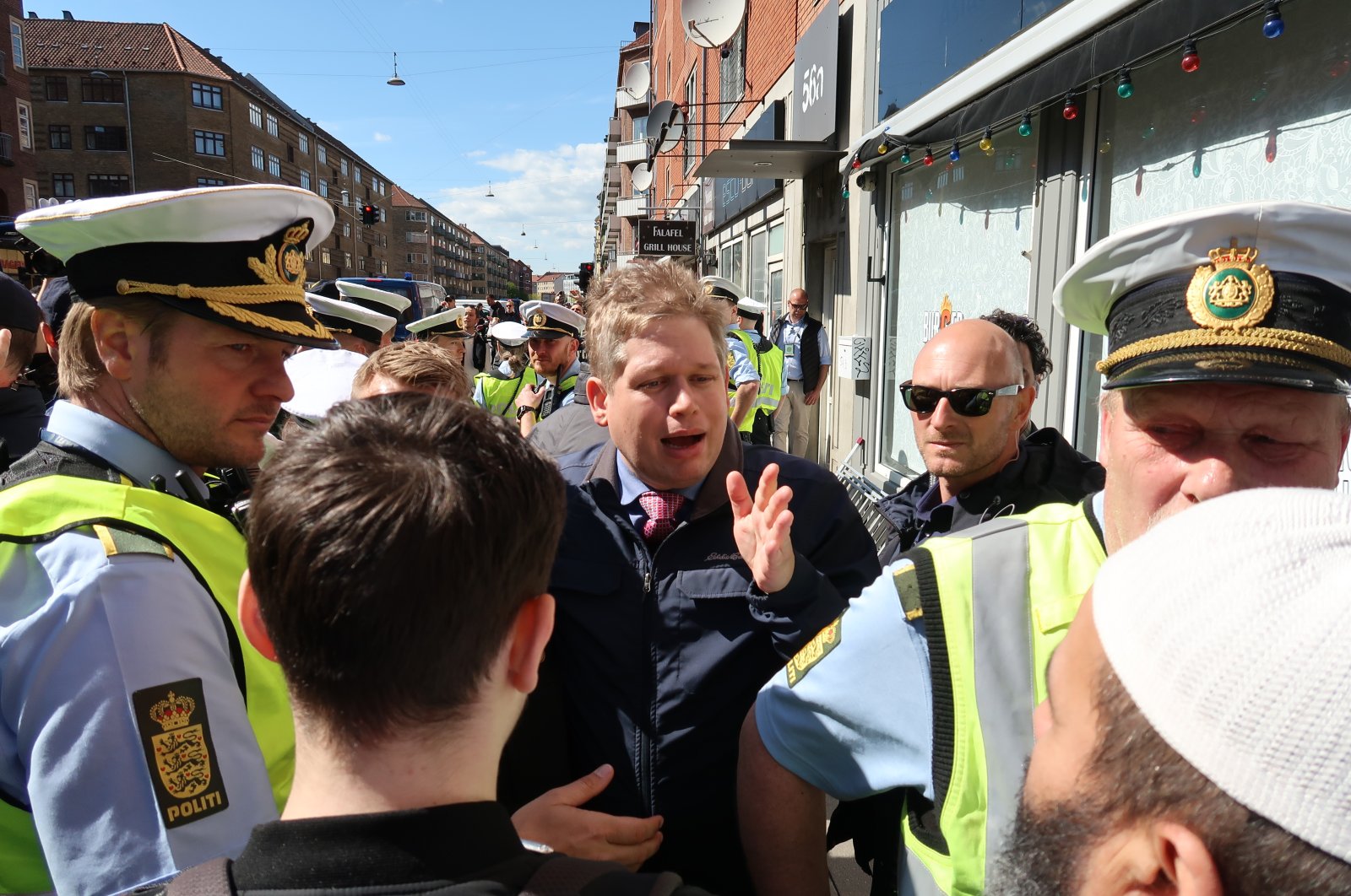 Islamophobic politician Rasmus Paludan seen at an anti-Islam demonstration in Copenhagen, Denmark, May 15, 2019. (Shutterstock File Photo)
