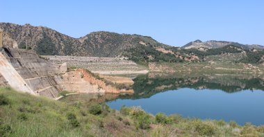Increased rainfall in May positively affected water levels in Ikizdere dam, Aydın, Türkiye, May 21, 2023. (IHA Photo)