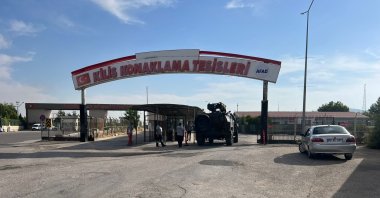 An armored military vehicle seen at Öncüpınar border crossing of Türkiye with Syria, in Kilis, southern Türkiye, June 11, 2023. (AA Photo) 
