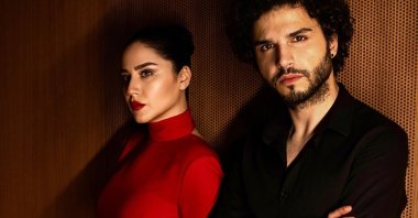 A poster for the single "Libertango" shows Jamal Aliyev (R) and Ece Dağıstan. (Courtesy of Pasion Turca)