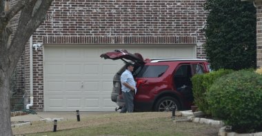An undated photo of Temel Alsancak outside his residence, in Dallas, Texas, United States. (Photo by Abdurrahman Şimşek)