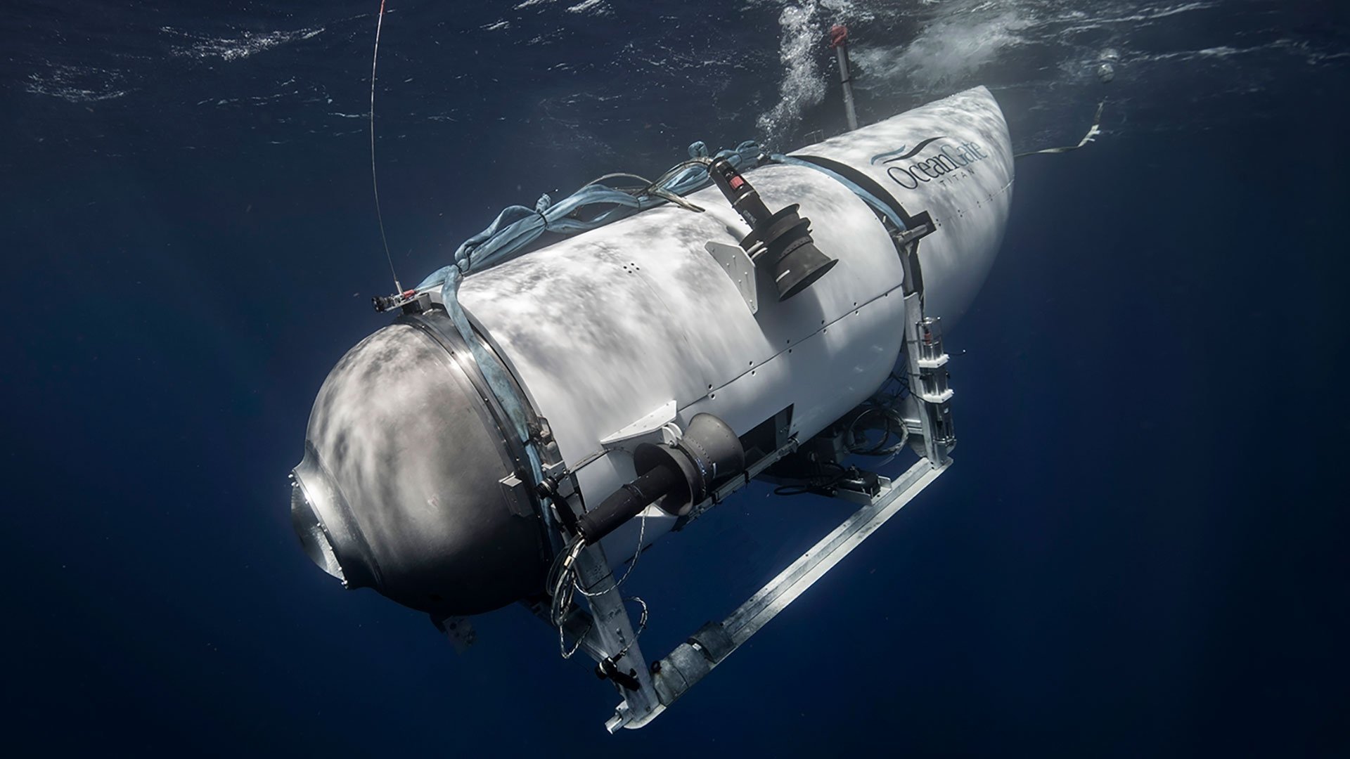 Pemandangan kapal selam yang hilang yang dijalankan oleh Ekspedisi OceanGate.  (Sumber dari oceangate.com)