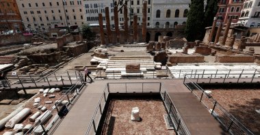A general view shows the archaeological area of Largo Argentina a day before it reopens to the public after restoration, Rome, Italy, June 19, 2023. (Reuters Photo)