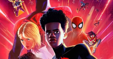 A banner of the &quot;Spider-Man: Across the Spiderverse&quot; movie. (Photo courtesy of Sony)