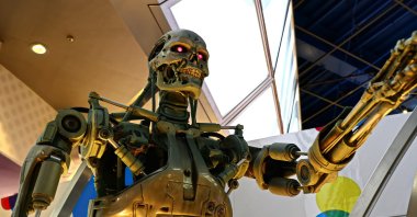 "The concept of an AI-dominated future has been vividly portrayed in the 'Terminator' movie series, with the antagonist AI system known as Skynet." (Shutterstock Photo)