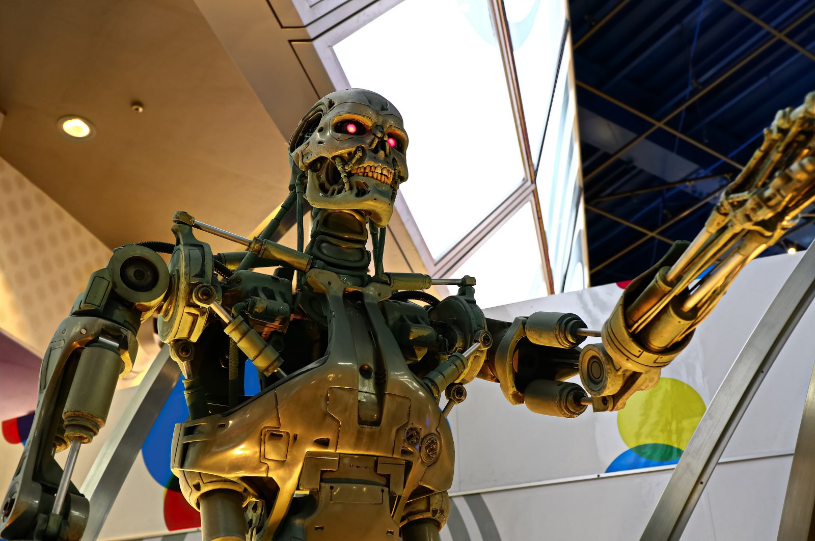"The concept of an AI-dominated future has been vividly portrayed in the &#039;Terminator&#039; movie series, with the antagonist AI system known as Skynet." (Shutterstock Photo)