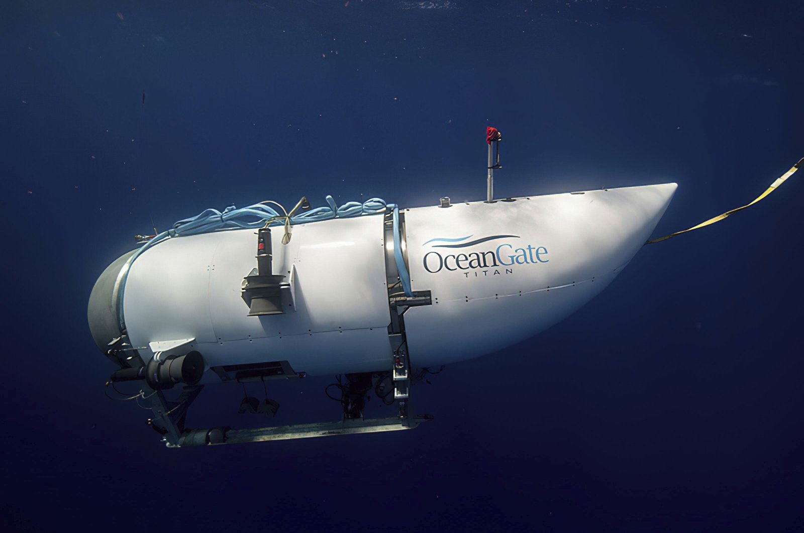 The Titan submersible vessel is seen in this undated photo. (AP Photo)