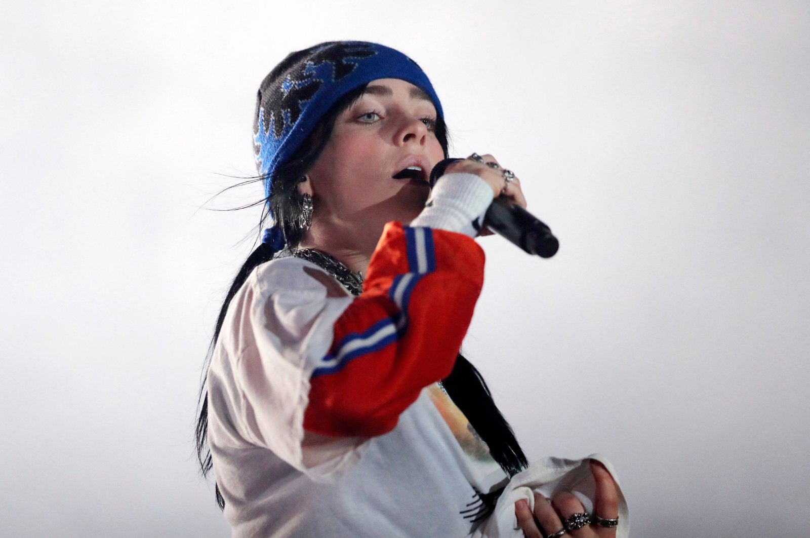 U.S. singer Billie Eilish performs on stage at the Lollapalooza 2023 music festival in Santiago, Chile, March 17, 2023 (AFP Photo)