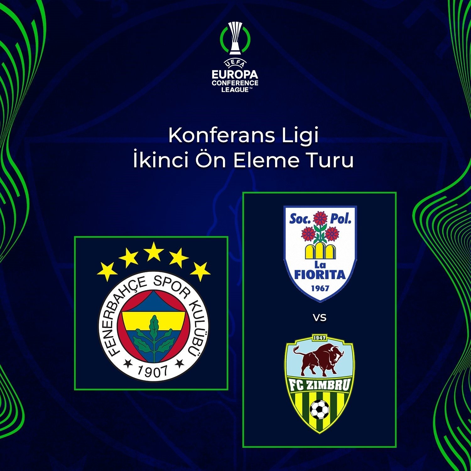Pengumuman untuk pertandingan kualifikasi putaran kedua UEFA Europa Conference League antara Fenerbahçe, La Fiorita dan Zimbru.  (Foto IHA)