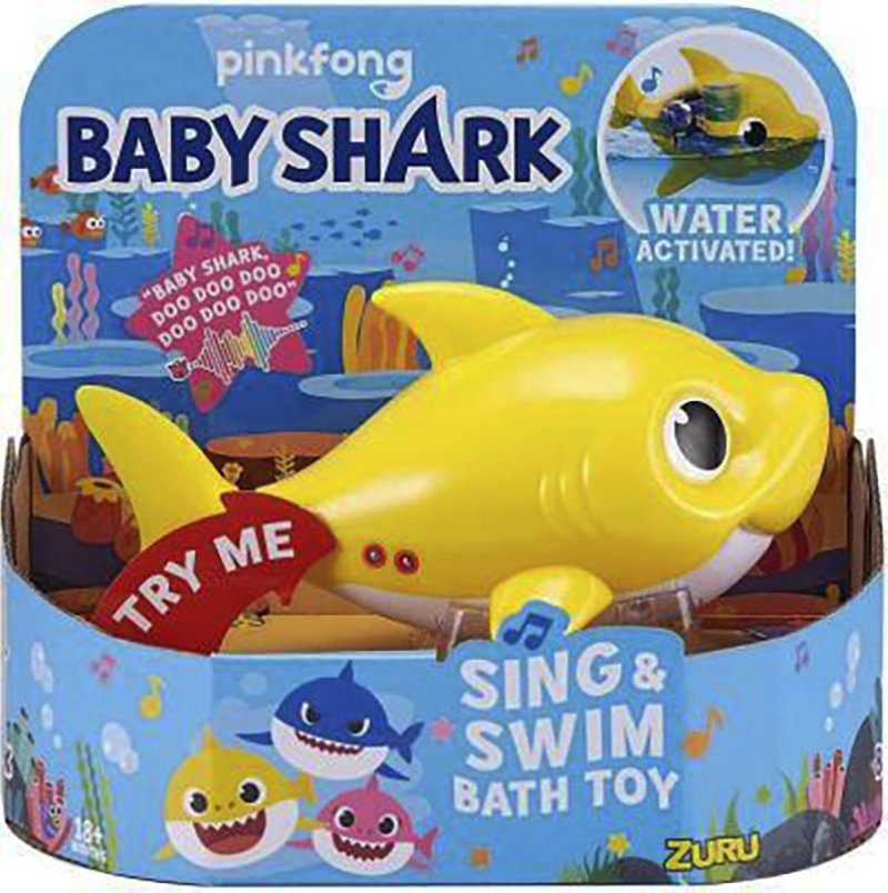 Robo Alive Junior Baby Shark Sing & Swim Bath Toy ukuran penuh Zuru, 23 Juni 2023. (Komisi Keamanan Produk Konsumen AS melalui Foto AP)