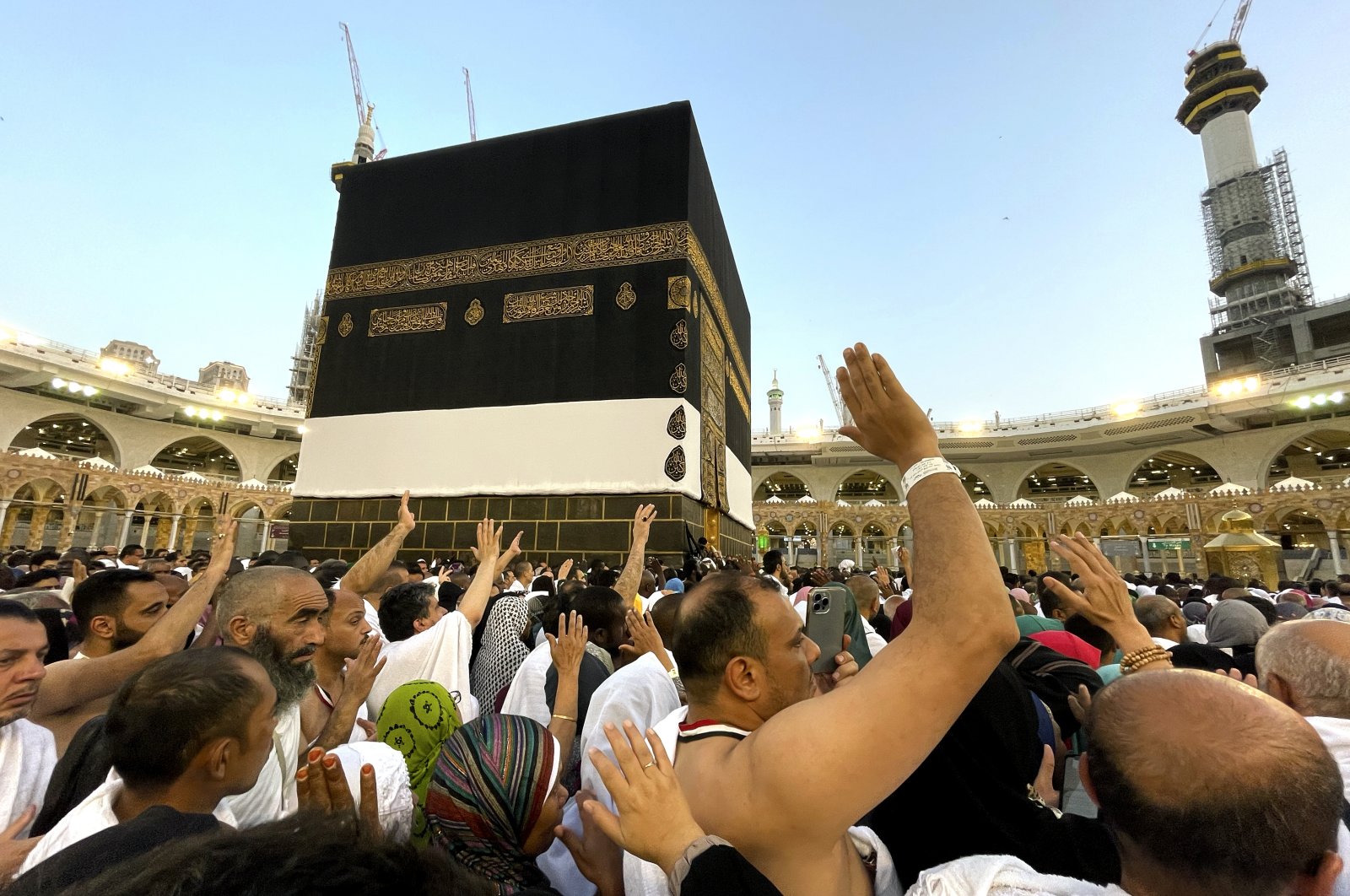 Muslim pilgrims circumambulate the Kaaba during the annual hajj pilgrimage, Mecca, Saudi Arabia, June 25, 2023. (AP Photo)