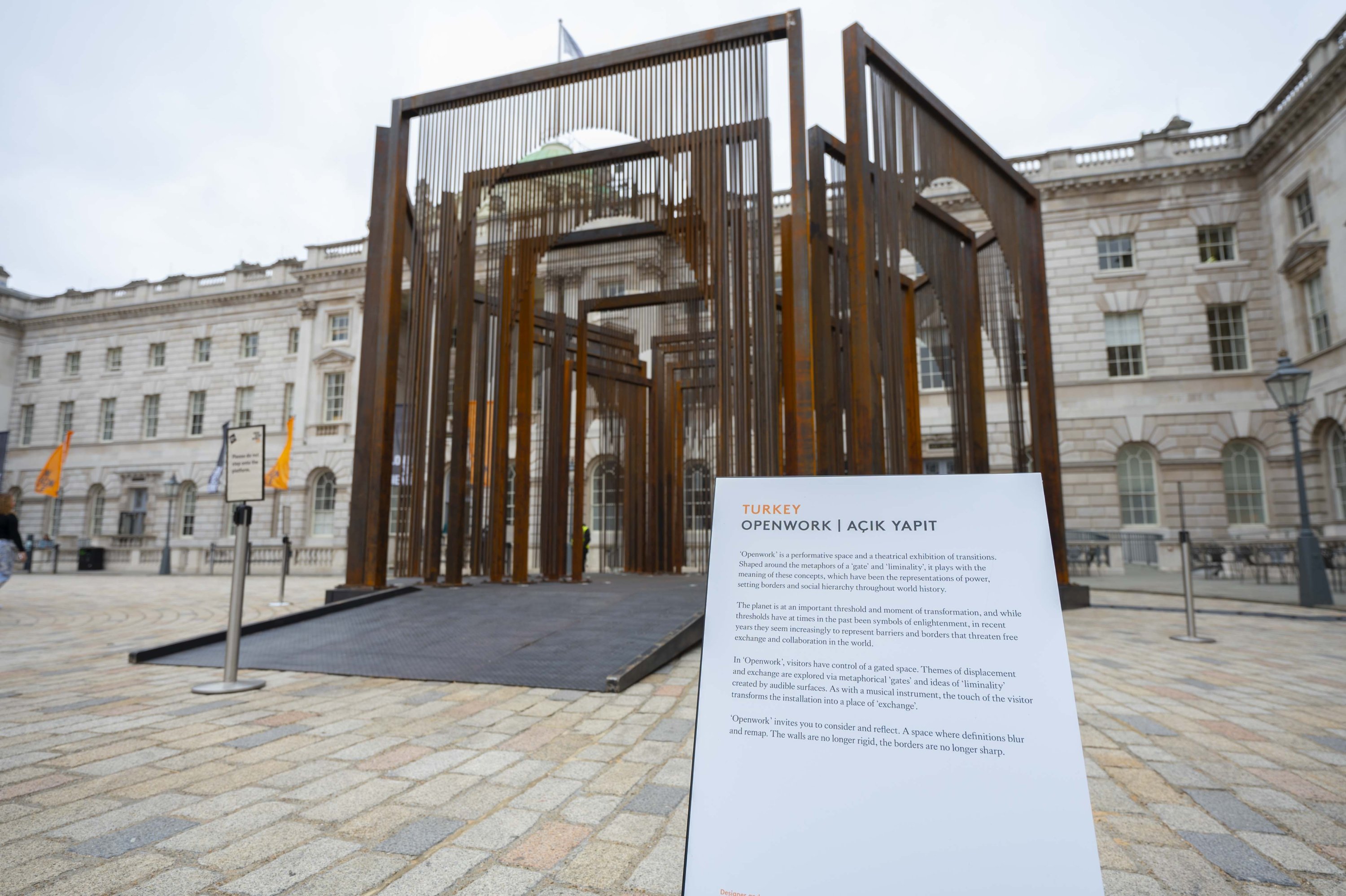 "OpenWork" project by Melek Zeynep Bulut from Türkiye has won first place in the public vote at the London Design Biennale 2023, London, U.K., June 1, 2023. (AA Photo)