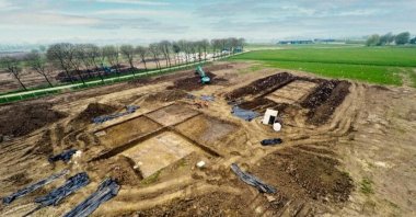 A shrine dating back 4,000 years has been unearthed by archaeologists in the Netherlands, June 23, 2023. (AA Photo)
