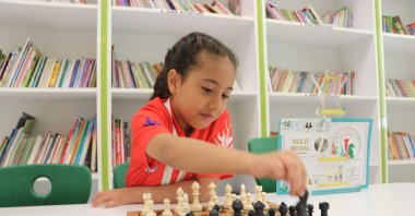 Turkish chess player Masal Budumlu poses for a photo, Gaziantep, Türkiye, June 23, 2023. (AA Photo)