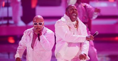Spliff Star and Busta Rhymes perform during the BET Awards in Los Angeles, California, U.S., June 25, 2023. (Reuters Photo)