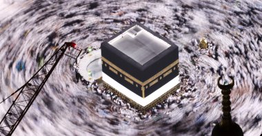 Muslim pilgrims perform the Umrah at the Holy Kaaba, in Mecca, Saudi Arabia, June 25, 2023. (Reuters Photo)