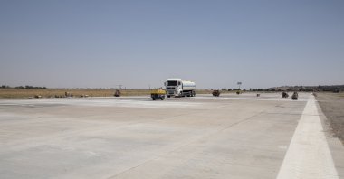 Construction work to repair Mosul International Airport continues in Mosul, Iraq, June 26, 2023. (AA Photo)