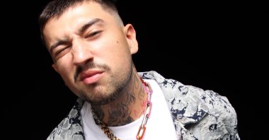 Turkish rapper Motive poses for album visuals. (Photo by Hakan Uç)