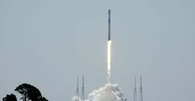 A SpaceX Falcon 9 rocket, with the European Space Agency Euclid space telescope, lifts off from pad 40 at the Cape Canaveral Space Force Station in Cape Canaveral, Florida, U.S., July 1, 2023. (AP Photo)