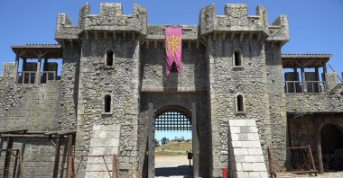 Bozdağ Film Studios, which has hosted the shooting of a globally famous TV series, opened its doors to visitors, attracting many Turkish series fans from various countries, Istanbul, Türkiye, July 2, 2023. (AA Photo)