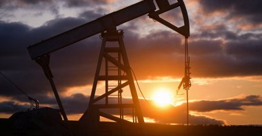 A view shows an oil pump jack outside Almetyevsk in the Republic of Tatarstan, Russia, June 4, 2023. (Reuters Photo)