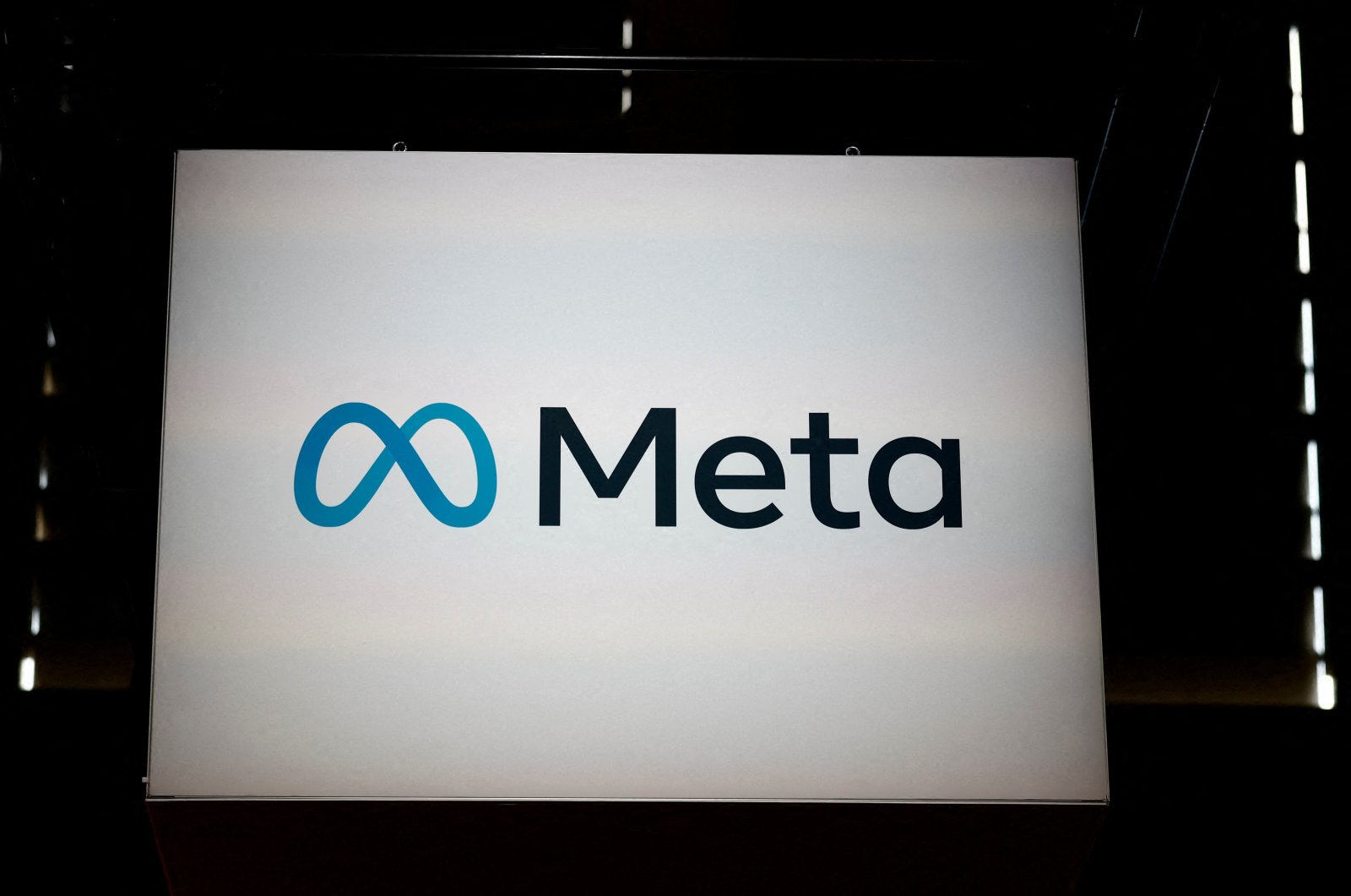 A Meta logo is seen at the Viva Technology conference dedicated to innovation and startups at Porte de Versailles exhibition center in Paris, France, June 14, 2023. (Reuters File Photo)