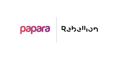 The Papara and Rebellion logos are seen together in this illustration. (Courtesy of Papara)