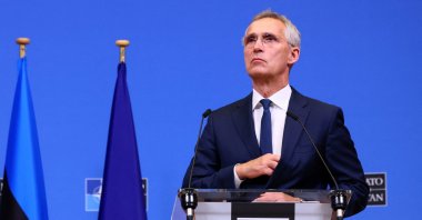 NATO Secretary-General Jens Stoltenberg and Estonian Prime Minister Kaja Kallas (not pictured) hold a news conference at the NATO Headquarters in Brussels, Belgium June 28, 2023. (Reuters File Photo)