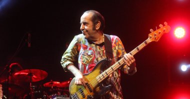 Özkan Uğur performs at the 28th Kırklareli Karagöz Culture, Art, and Kakava Festival, Kırklareli, Türkiye, Sept. 15, 2018. (AA Photo)