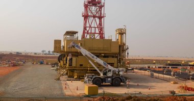 A general view of TotalEnergies' well pad under construction inside Murchison Falls National Park in western Uganda, Feb. 22, 2023. (AFP Photo)