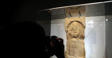 After being abducted for approximately 35 years, a historical artifact from the Sasanian period was returned to Iran, July 10, 2023. (AA Photo)