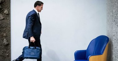 Dutch outgoing Prime Minister Mark Rutte in The Hague, The Netherlands, July 10, 2023. (EPA Photo)