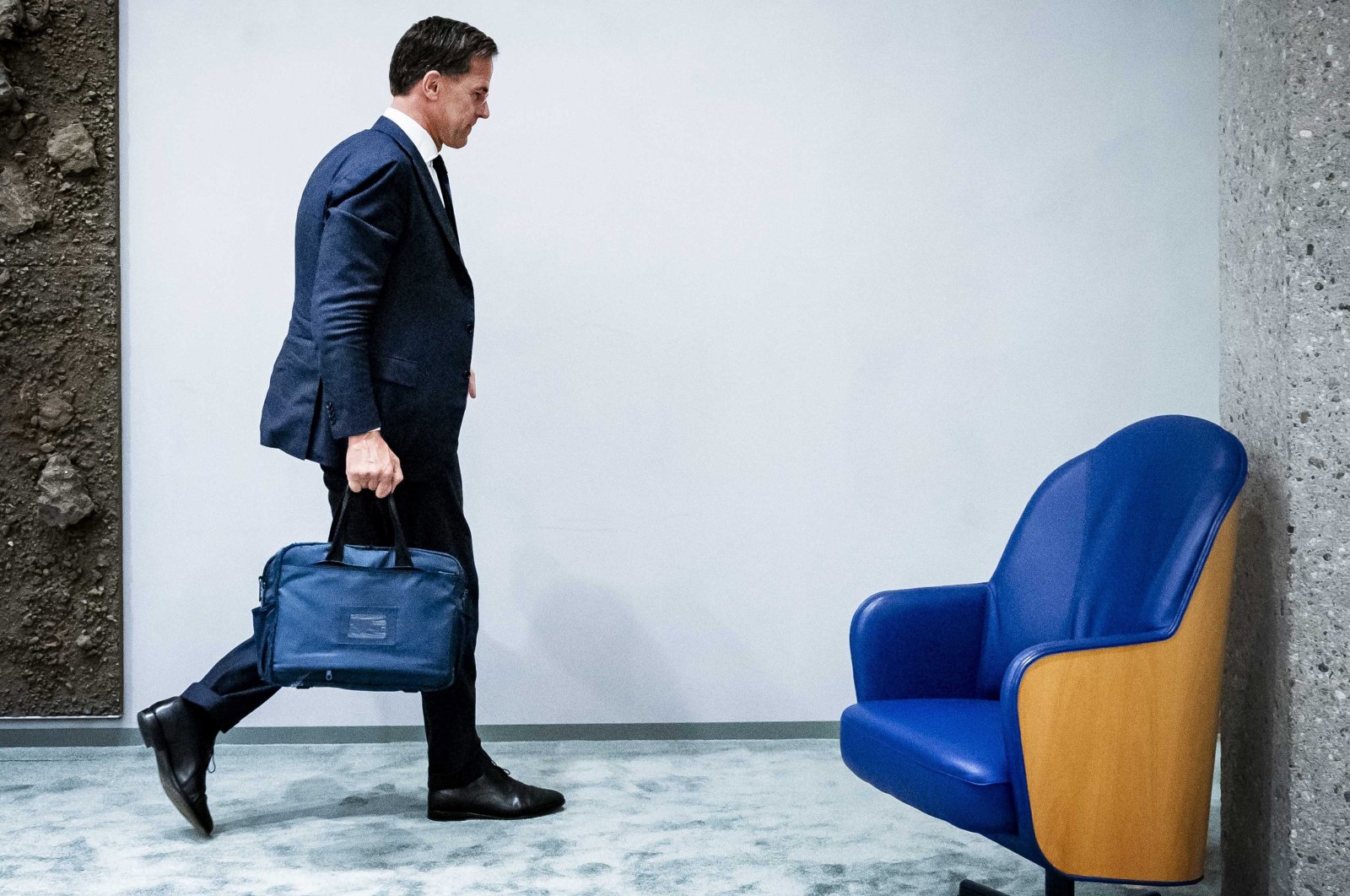 Dutch outgoing Prime Minister Mark Rutte in The Hague, The Netherlands, July 10, 2023. (EPA Photo)