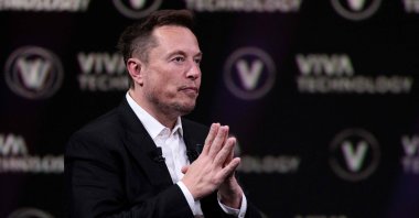 SpaceX, Twitter and electric car maker Tesla CEO Elon Musk attends an event during the Vivatech technology startups and innovation fair at the Porte de Versailles exhibition center in Paris, on June 16, 2023. (AFP File Photo)