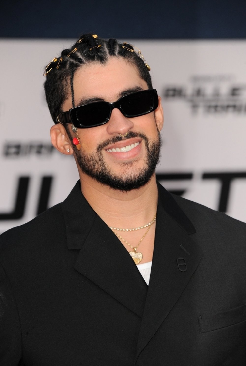 Bad Bunny at the Los Angeles premiere of &quot;Bullet Train&quot; held at the Regency Village Theatre in Westwood, Los Angeles, California, U.S., Aug. 1, 2022. (Shutterstock Photo)