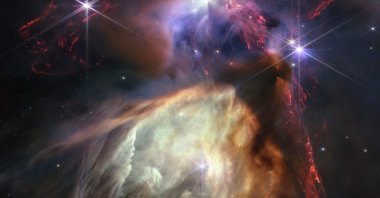An image by James Webb telescope shows a small star-forming region in the Rho Ophiuchi cloud complex, July 12, 2023. (AFP Photo)