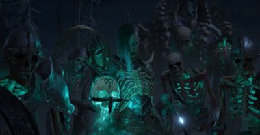 A class of their own: Necromancers in Diablo 4. (dpa Photo)