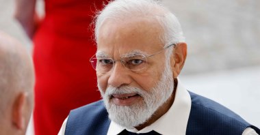 Indian PM Narendra Modi in Paris, France, July 14, 2023. (AFP Photo)