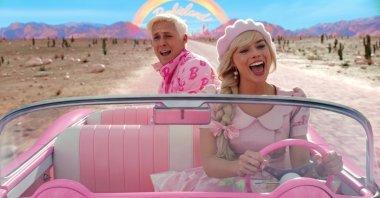 A still shot from the movie "Barbie" shows Margot Robbie and Ryan Gosling. (Photo courtesy of Warner Bros.)