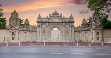 A closed gate leading to Dolmabahçe Palace is seen in this undated photo, Istanbul, Türkiye. (Shutterstock Photo)