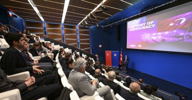 A commemoration program was held at the Turkish House in New York on the occasion of July 15, Democracy and National Unity Day, New York City, U.S., July 15, 2023. (AA Photo)