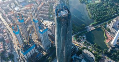 Buildings are seen in Shenyang, in China's northeastern Liaoning province, July 17, 2023. (AFP Photo)