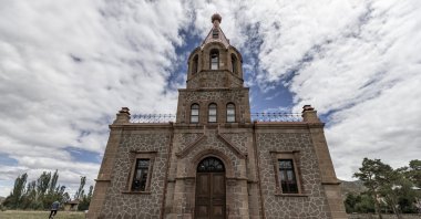 The historical Russian church is restored to its original form, Oltu, Erzurum, Türkiye, July 18, 2023. (AA Photo)