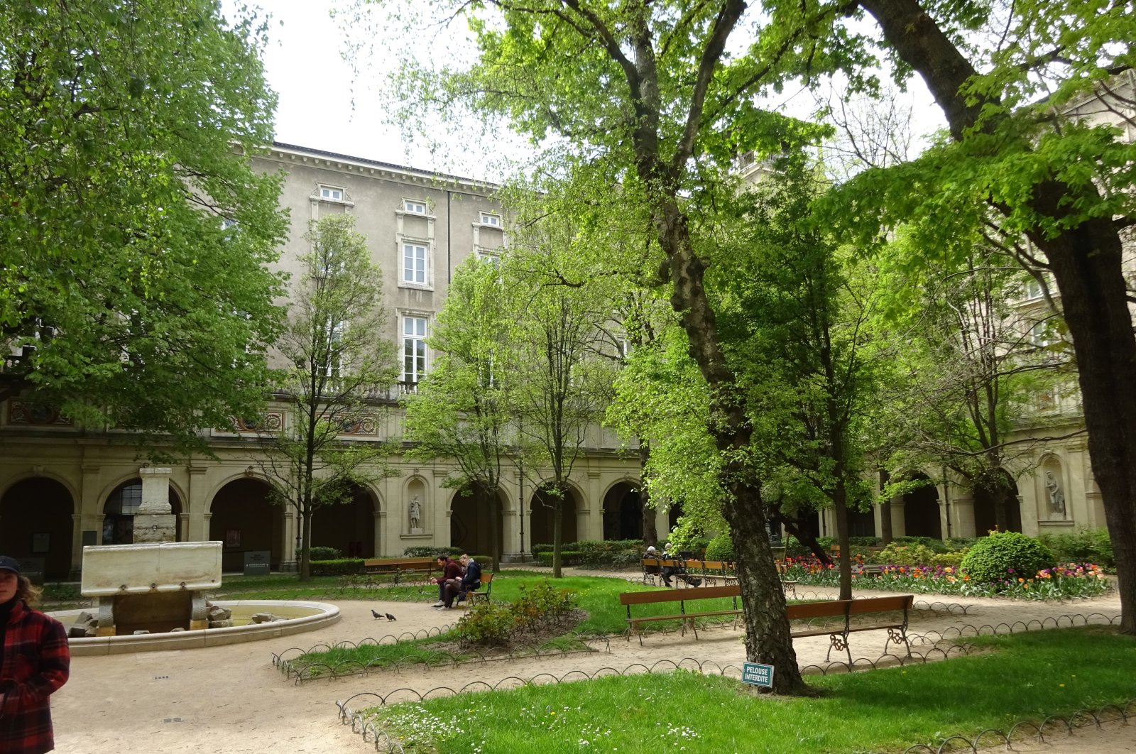 The courtyard of the Fine Arts Museum in Lyon, France. (Photo by A. Peter Dore)