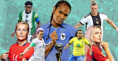 The illustration shows some of the 2023 Women's World Cup participating players. (Illustration by Kelvin Ndunga)