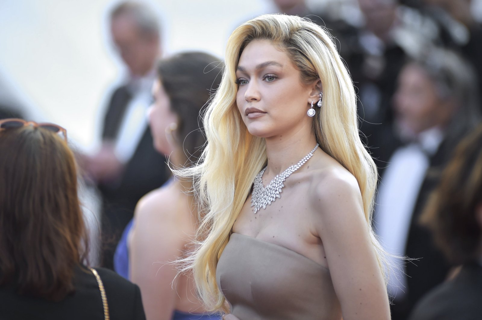 American model Gigi Hadid at Cannes Film Festival 2023, Cannes, France, May 21, 2023. (Getty Images Photo)