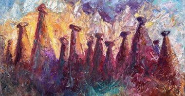 "Fairy Chimneys" in "Anatolian Colors" exhibition. (Photo courtesy of the Istanbul Design Center)