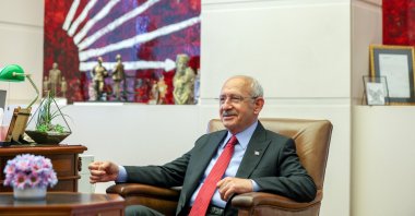 Republican People's Party (CHP) Chairperson Kemal Kılıçdaroğlu during a meeting at the party's headquarters in the capital Ankara, Türkiye, July 19, 2023. (AA Photo)